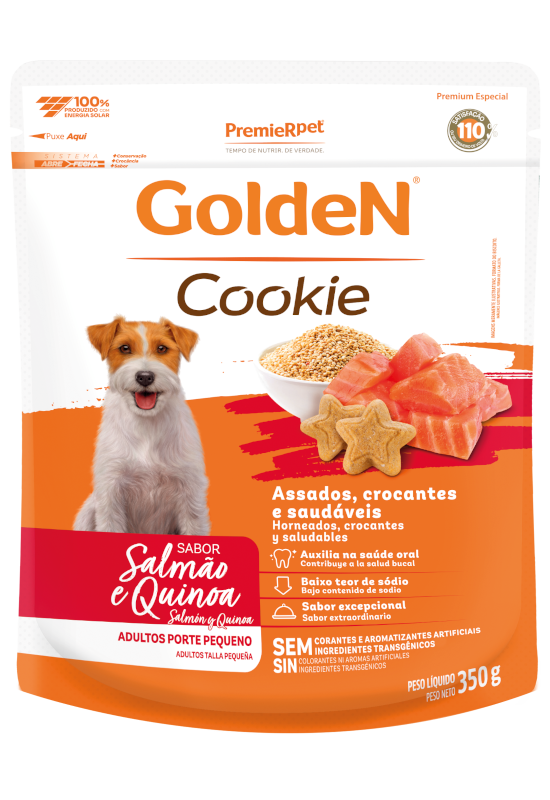 GoldeN Cookie Perros Adultos Porte Pequeño Salmón y Quinoa