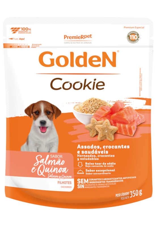 GoldeN Cookie Perros Cachorros Salmón y Quinoa