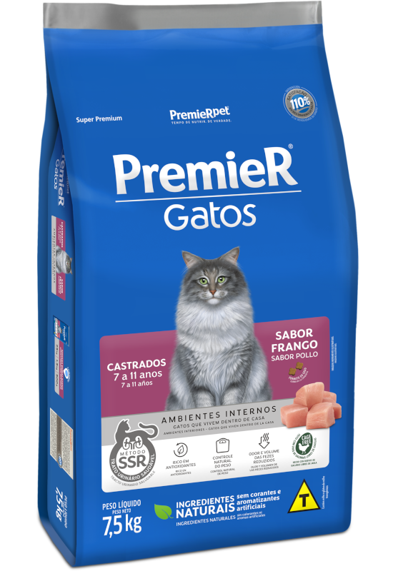 PremieR Gatos Castrados 7 a 11 años Pollo