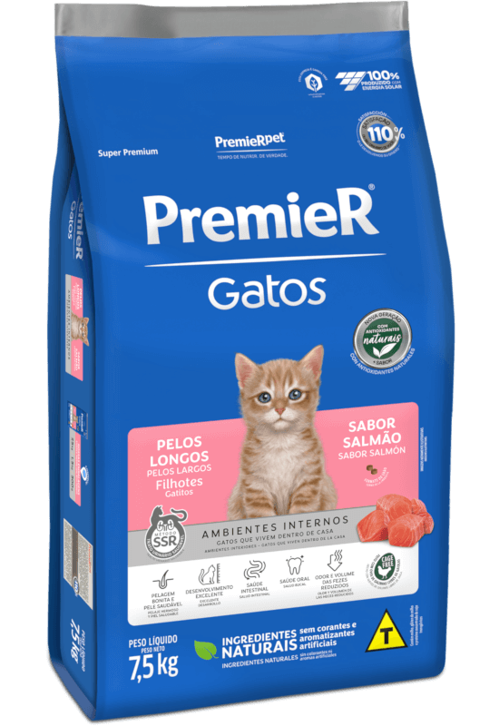 PremieR Gatos Pelo Largo Cachorros Salmón