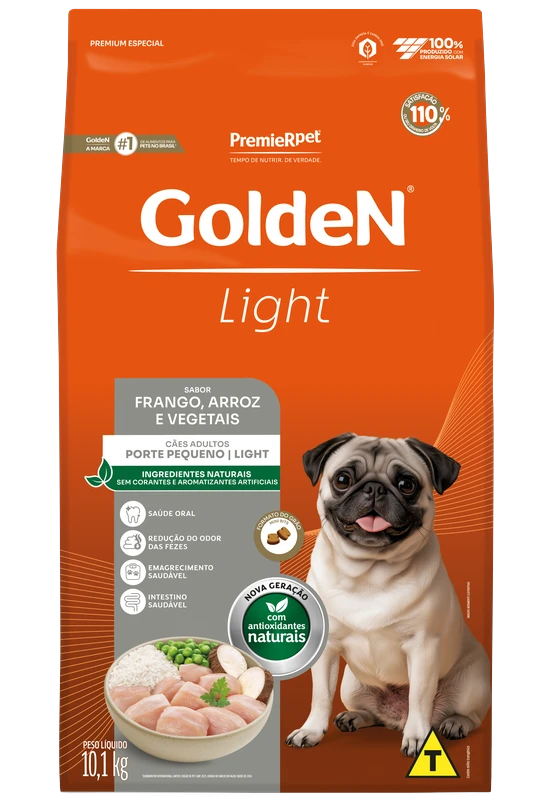 GoldeN Formula Cães Adultos Porte Pequeno Frango & Arroz Light