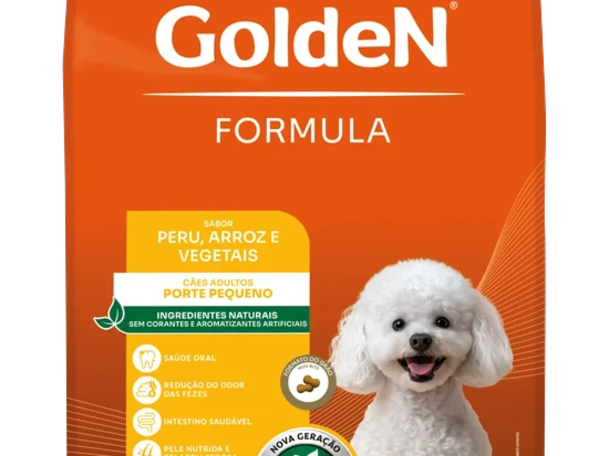 GoldeN Formula para Cães Adultos Pequenos | Peru & Arroz