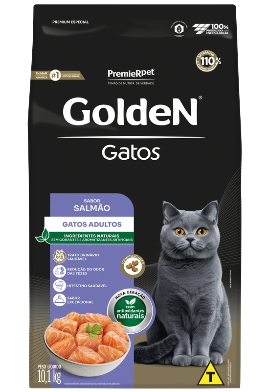 GoldeN Gatos Adultos Salmão
