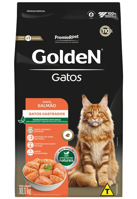 GoldeN Gatos Castrados Salmão