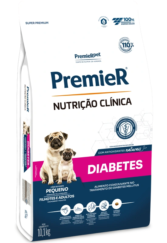 PremieR Nutrição Clínica Cães Adultos & Filhotes Porte Pequeno Diabetes