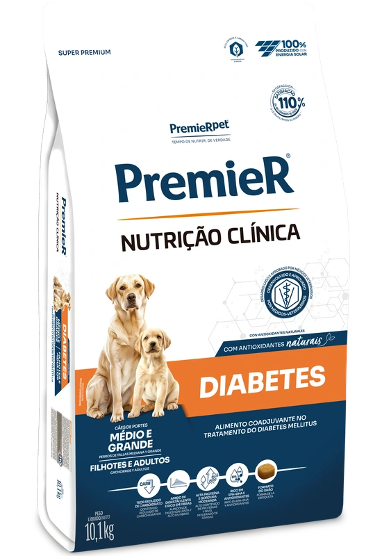 PremieR Nutrição Clínica Cães Porte Médio & Grande Diabetes
