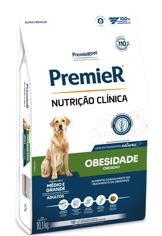 PremieR Nutrição Clínica Cães Adultos Porte Médio e Grande Obesidade