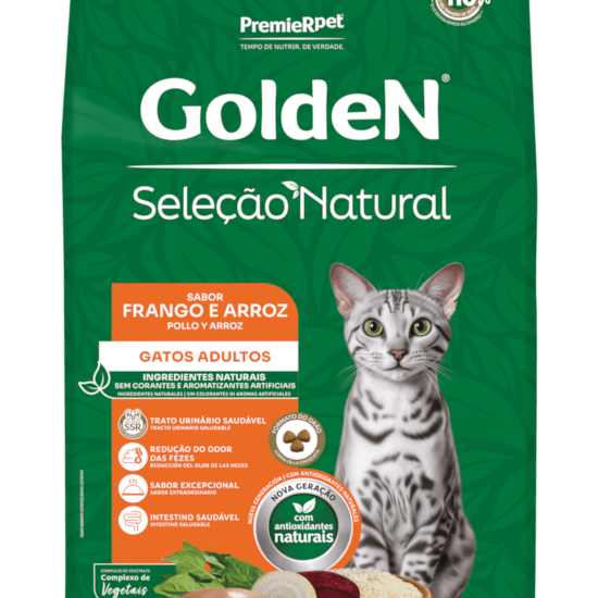 GoldeN Seleção Natural para Gatos Adultos | Frango & Arroz