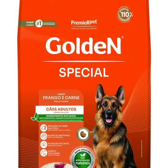 GoldeN Formula Special para Cães Adultos | Frango & Carne