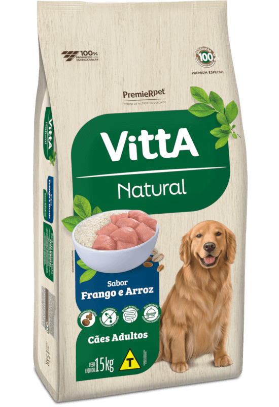 VittA Natural Cães Adultos Frango e Arroz