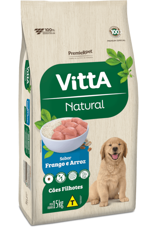 Vitta Natural Cães Filhotes Frango e Arroz