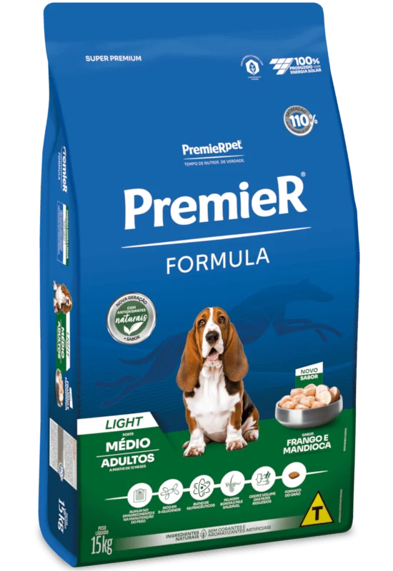 PremieR Formula Cães Adultos Porte Médio Frango Light
