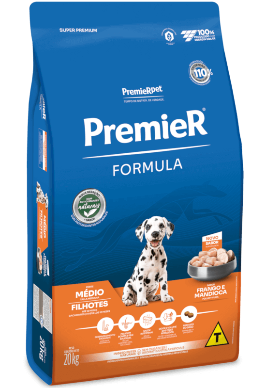 PremieR Formula Cães Filhotes Porte Médio Frango