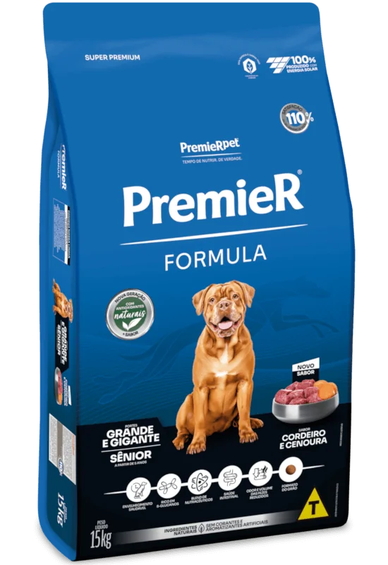 PremieR Formula Cães Seniores Porte Grande e Gigante Cordeiro