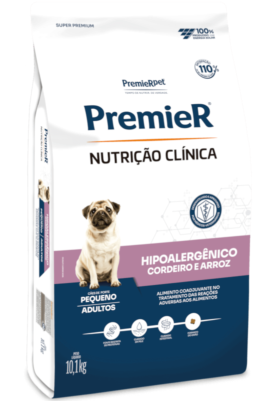 PremieR Nutrição Clínica Cães Adultos Porte Pequeno Cordeiro & Arroz Hipoalergênico