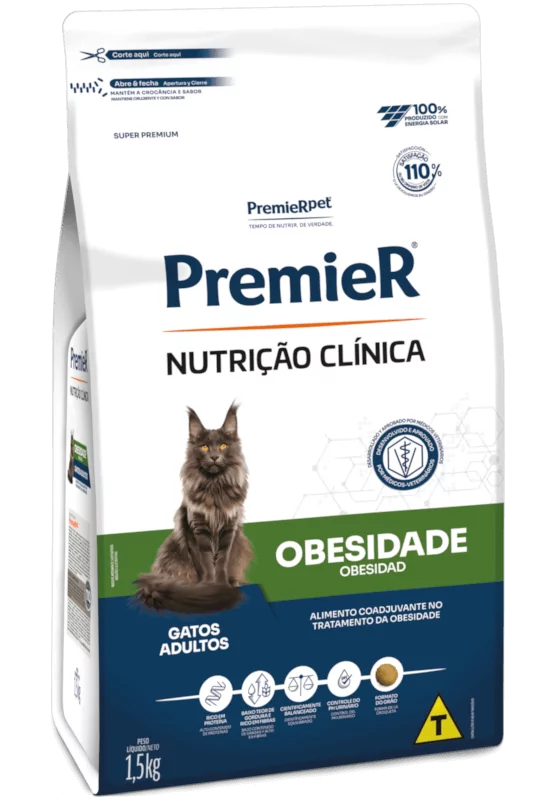 PremieR Nutrição Clínica Obesidade Gatos