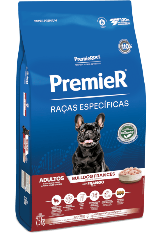 PremieR Raças Específicas Bulldog Francês Adultos Porte Pequeno Frango