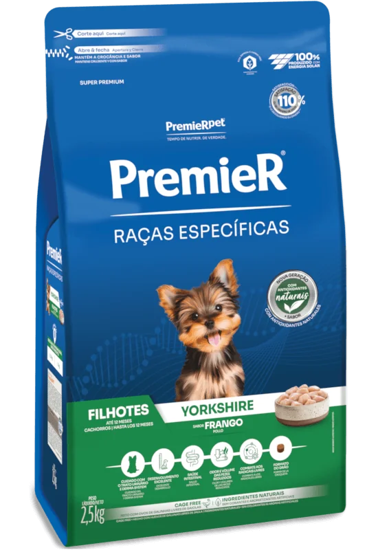 PremieR Raças Específicas Yorkshire Filhotes Porte Pequeno Frango
