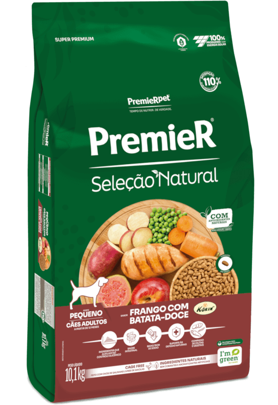 PremieR Seleção Natural Cães Adultos Porte Pequeno Frango Korin® & Batata-doce