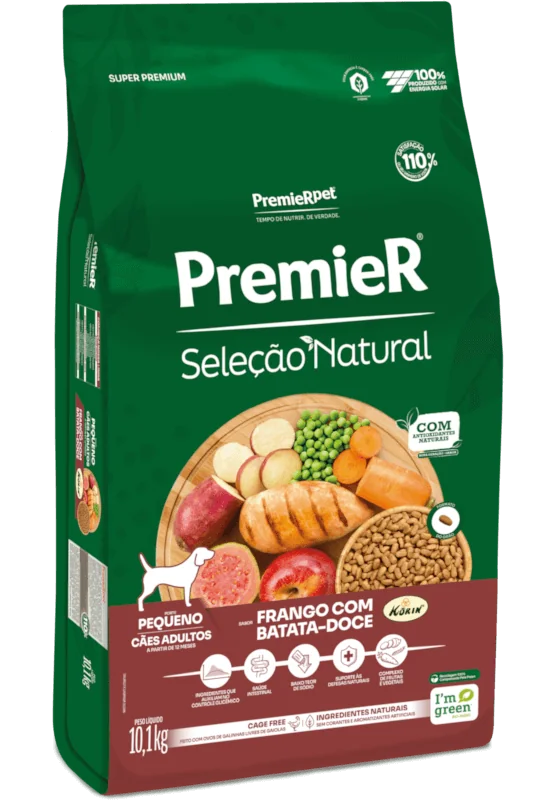 PremieR Seleção Natural Cães Adultos Porte Pequeno Frango Korin® & Batata-doce