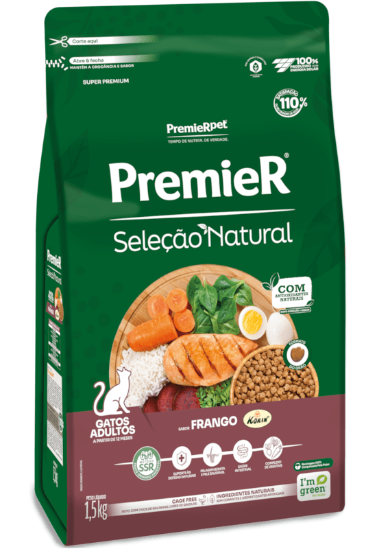 PremieR Seleção Natural Gatos Adultos Frango Korin