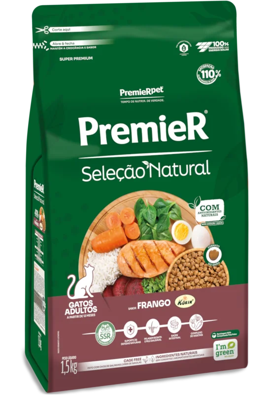 PremieR Seleção Natural Gatos Adultos Frango Korin