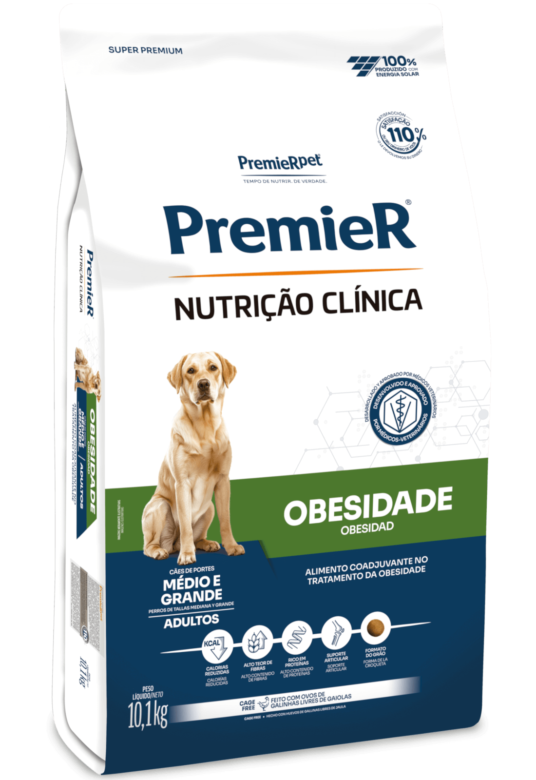 PremieR Nutrição Clínica Cães Adultos Porte Médio e Grande Obesidade