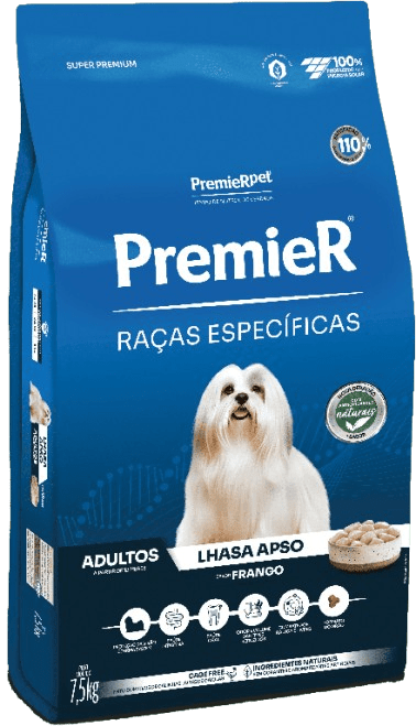 PremieR Raças Específicas Lhasa Apso Adultos Porte Pequeno Frango