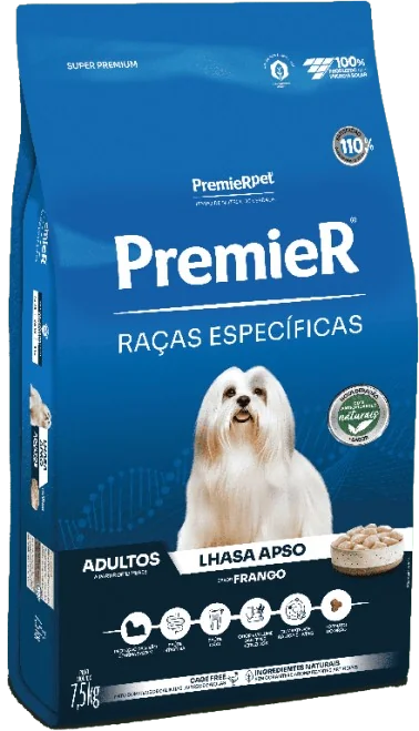 PremieR Raças Específicas Lhasa Apso Adultos Porte Pequeno Frango