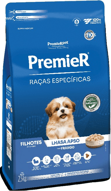 PremieR Raças Específicas Lhasa Apso Filhotes Porte Pequeno Frango