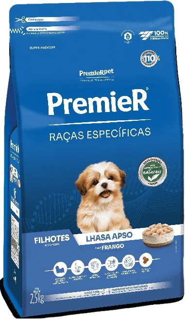 PremieR Raças Específicas Lhasa Apso Filhotes Porte Pequeno Frango
