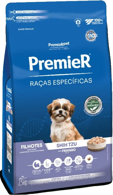 PremieR Raças Específicas Shih Tzu Filhotes Porte Pequeno Frango