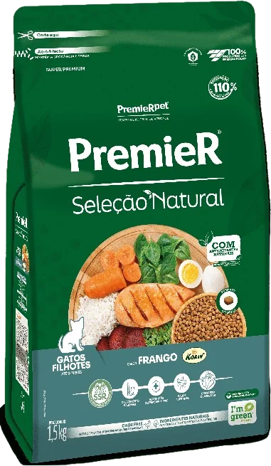 PremieR Seleção Natural Gatos Filhotes Frango Korin