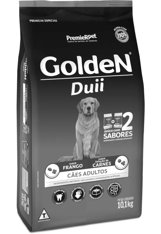 GoldeN Duii Cães Adultos Frango & Seleção de Carnes