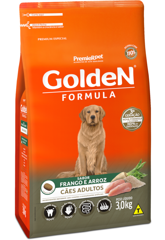 GoldeN® Formula Cães Adultos Frango & Arroz