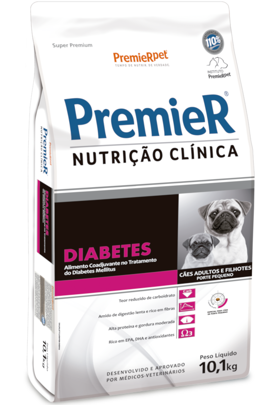 PremieR Nutrição Clínica Cães Adultos & Filhotes Porte Pequeno Diabetes