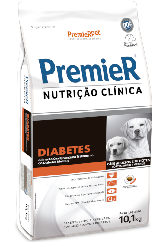 PremieR® Nutrição Clínica Cães Porte Médio & Grande Diabetes