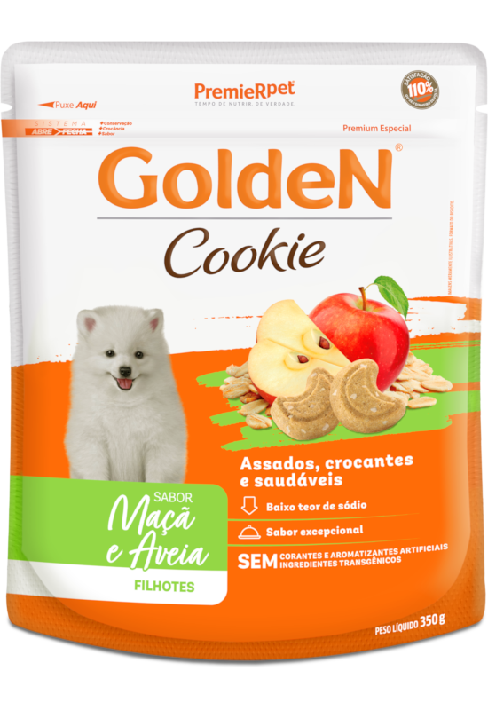 GoldeN Cookie Cães Filhotes Maçã & Aveia