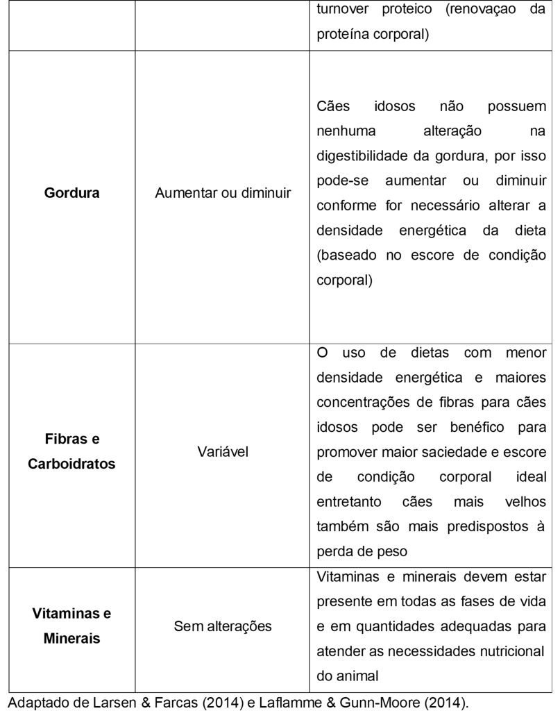 Alterações fisiológicas consequentes do envelhecimento e conduta nutricional a ser seguida