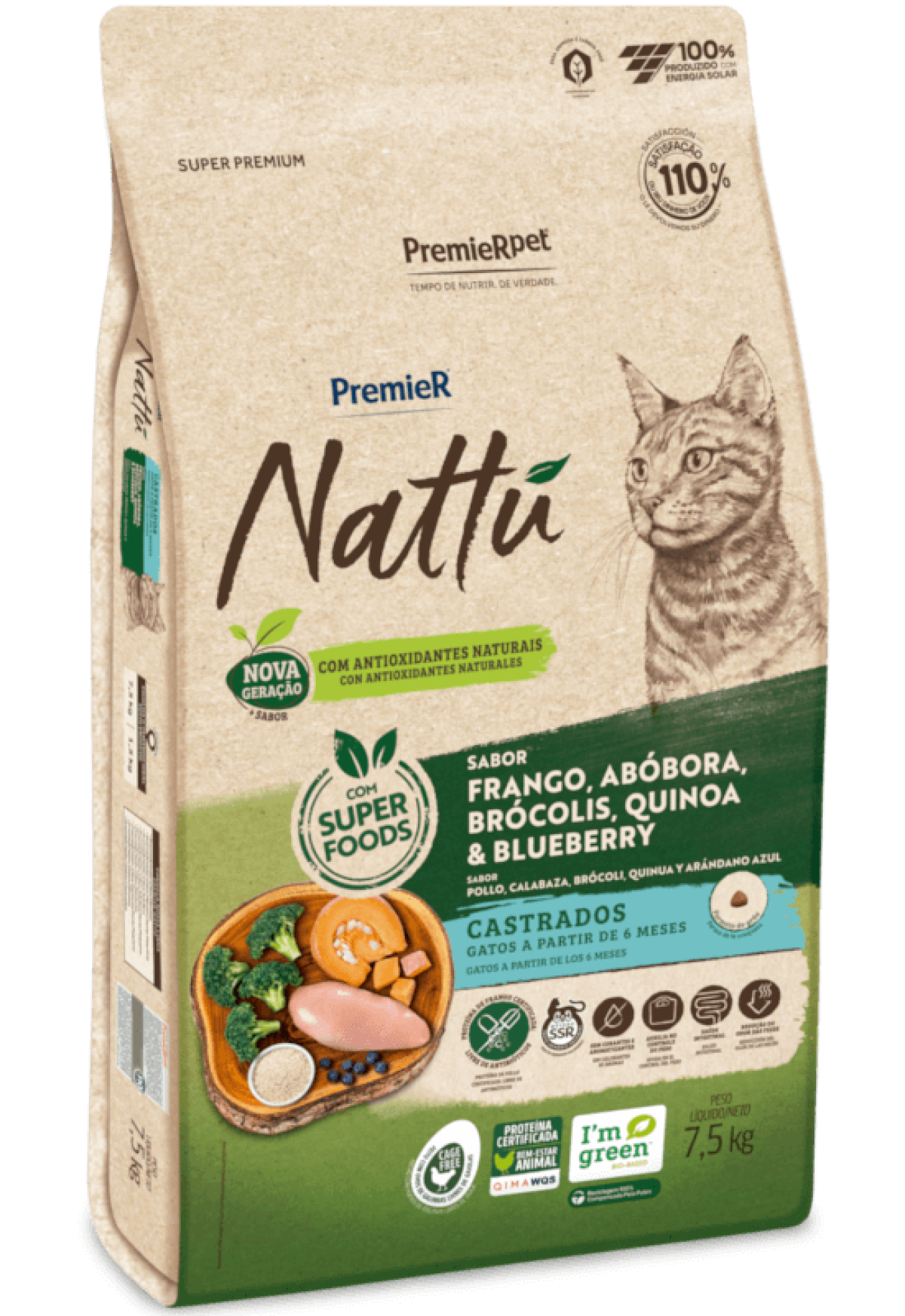 nattuになります。 PremieR Nattupara Gatos Castrados | Frango, Abóbora e +