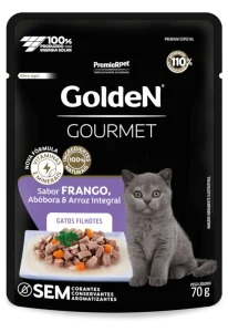 GoldeN Gourmet Gatos Filhotes Frango, Abóbora e Arroz Integral