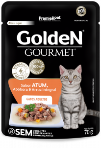 GoldeN Gourmet Gatos Adultos Atum, Abóbora e Arroz Integral