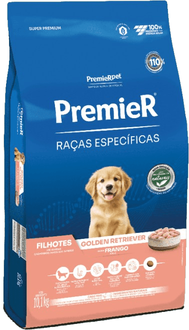 PremieR Raças Específicas Golden Retriever Filhotes Porte Grande Sabor Frango
