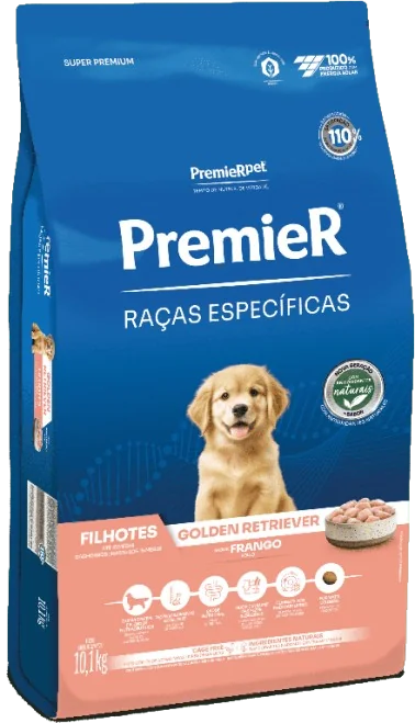PremieR Raças Específicas Golden Retriever Filhotes Porte Grande Sabor Frango