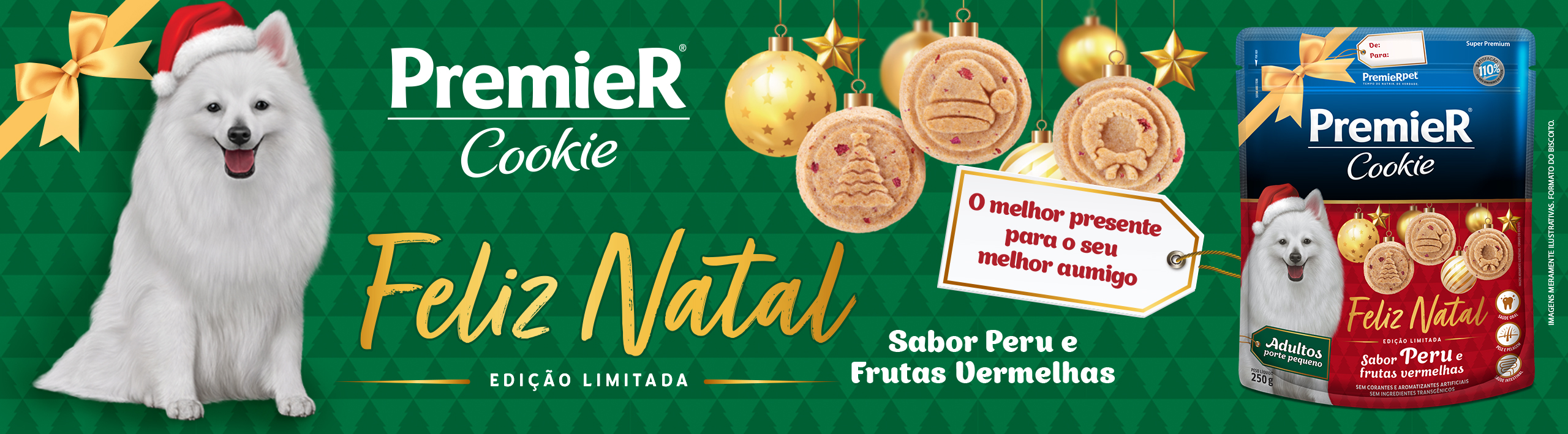 Lançamento PremieR Cookie Natal: O melhor presente para o seu melhor amigo em edição limitada sabor Peru e Frutas Vermelhas. Feliz Natal!