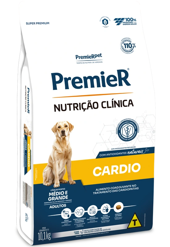 PremieR Nutrição Clínica Cães Adultos Porte Médio & Grande Cardio
