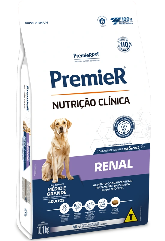 PremieR Nutrição Clínica Cães Adultos Porte Médio & Grande Renal