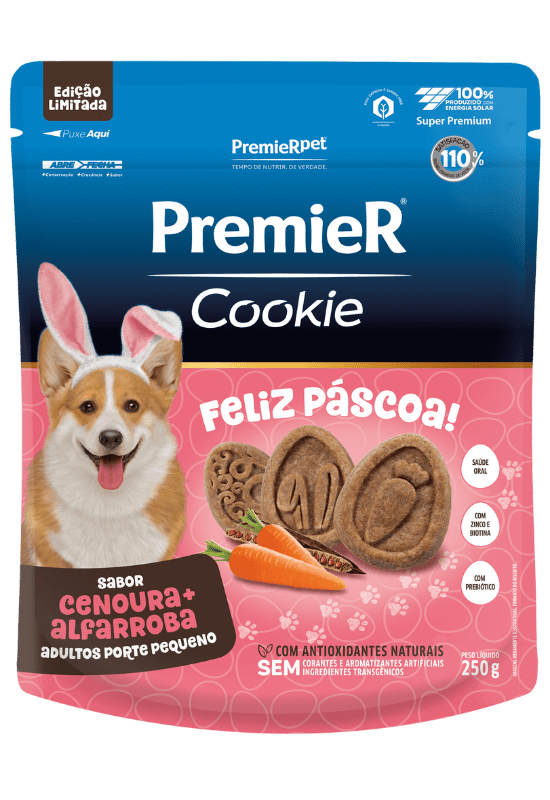 PremieR Cookie Cães Adultos Porte Pequeno Cenoura & Alfarroba Edição Limitada de Páscoa