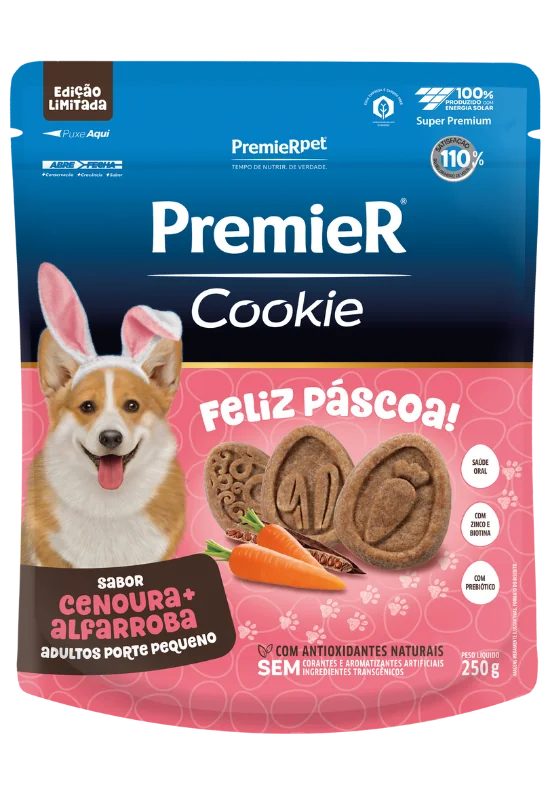 PremieR Cookie Cães Adultos Porte Pequeno Cenoura & Alfarroba Edição Limitada de Páscoa