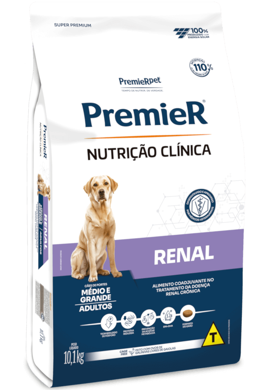 PremieR Nutrição Clínica Cães Adultos Porte Médio & Grande Renal